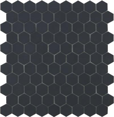 

Мозаика Стеклянная Vidrepur Hex Nordic № 903 черный (на сетке) 31,7x30,7