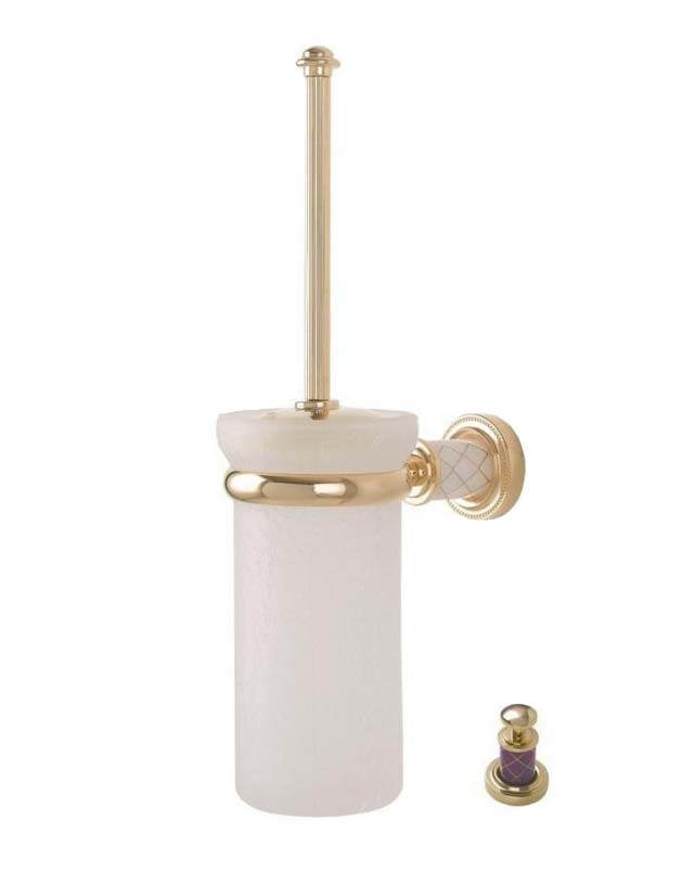 Щетка для унитаза Boheme MURANO GOLD фиолетовый/золото 10913-V-G