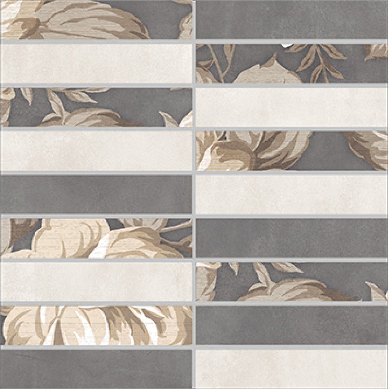 

Керамическая плитка LB-Ceramics Fiori Grigio 1932-0012 мозаика настенная 30х30