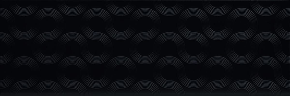 

Керамическая плитка Mei Spin Black Geo (O-SPI-WTU231) Настенная 25x75