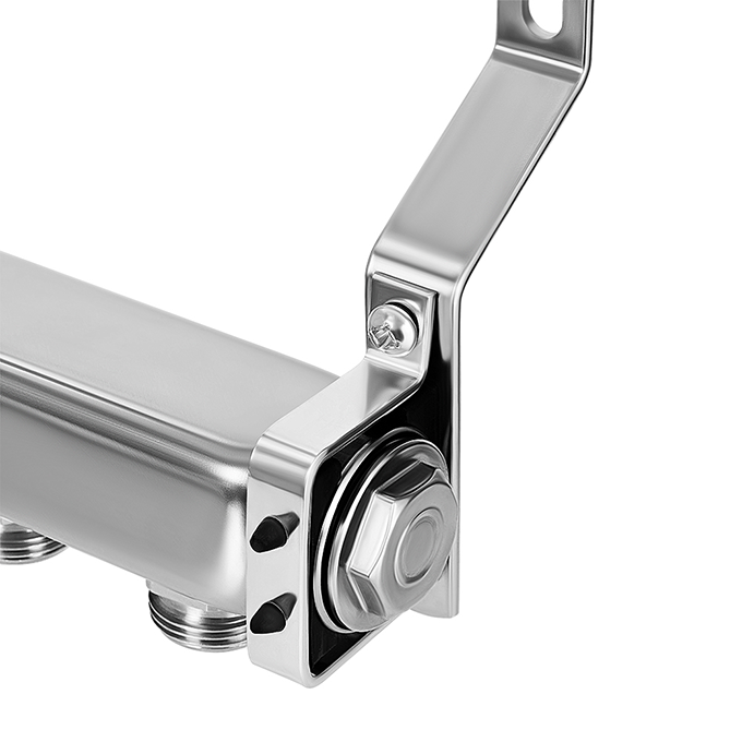 Hoobs Комплект коллекторов, нерж. ст. + кронштейны, без рег., 1" х 3/4"-11 вых.