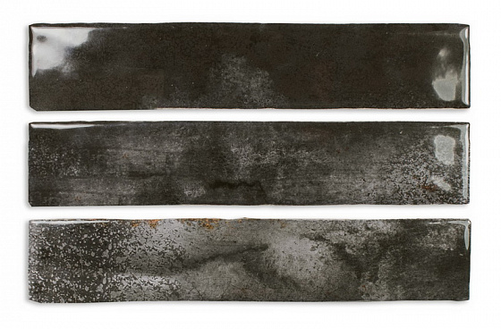 Керамическая плитка DNA Tiles Enamel Charcoal настенная 5x25