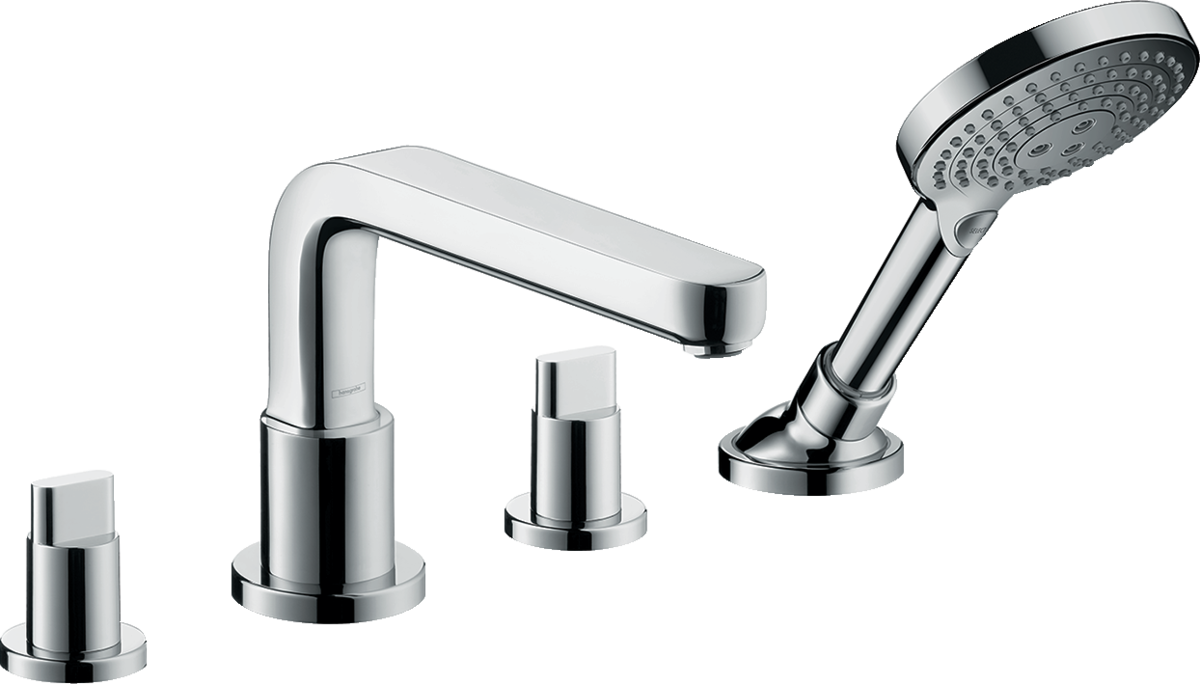 

Встраиваемый смеситель на край ванны Hansgrohe Metris S на 4 отверстия 31447000