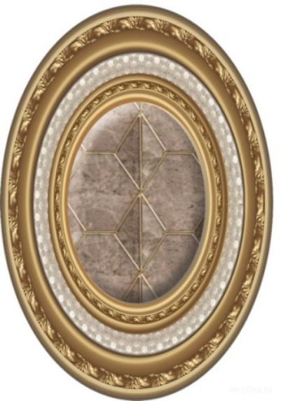 

Керамическая плитка El Molino Clasic Medallon Oro вставка 10x14