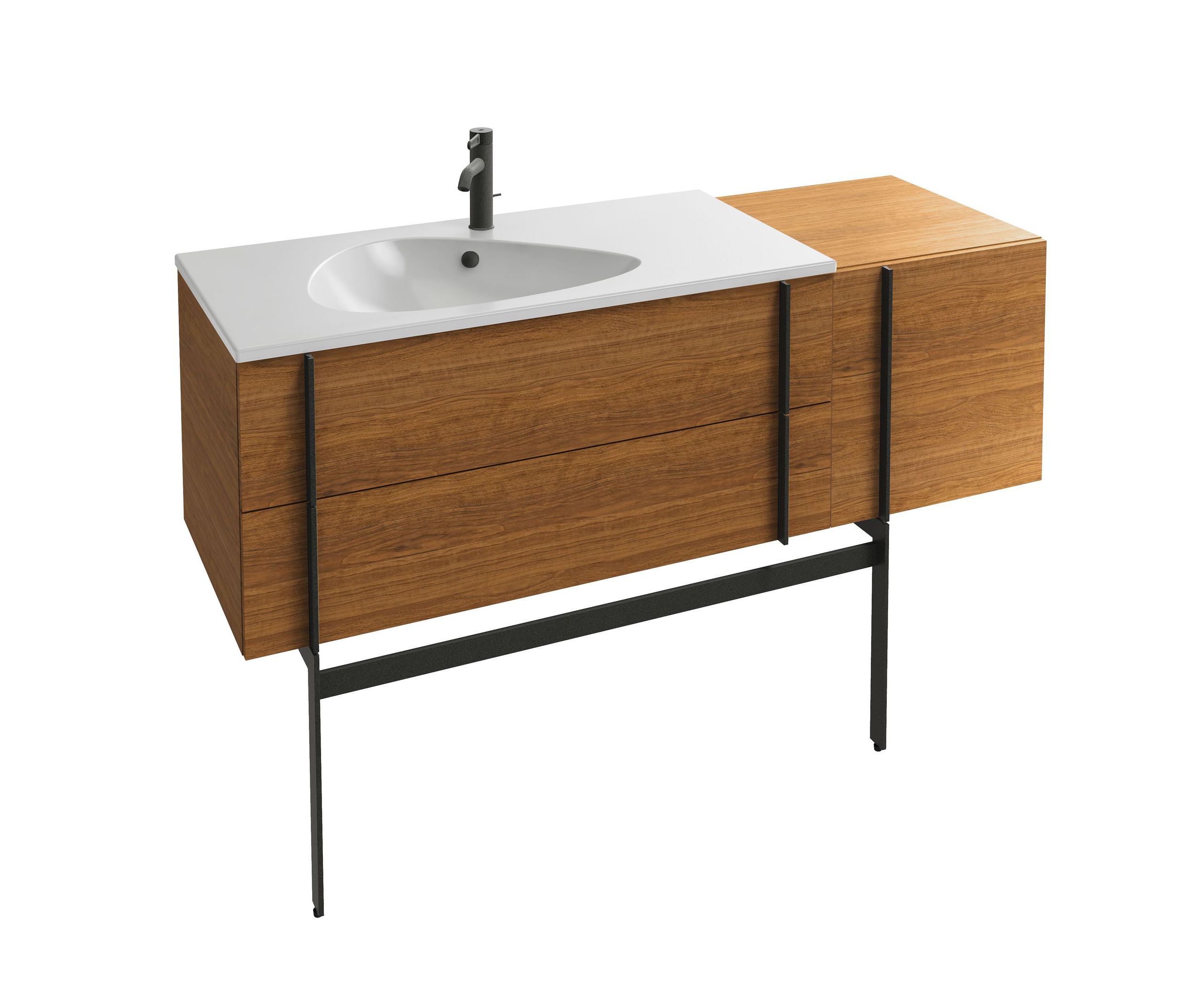 

Тумба под раковину Jacob Delafon Nouvelle Vague 145 подвесная ореховое дерево EB3037RU-E16