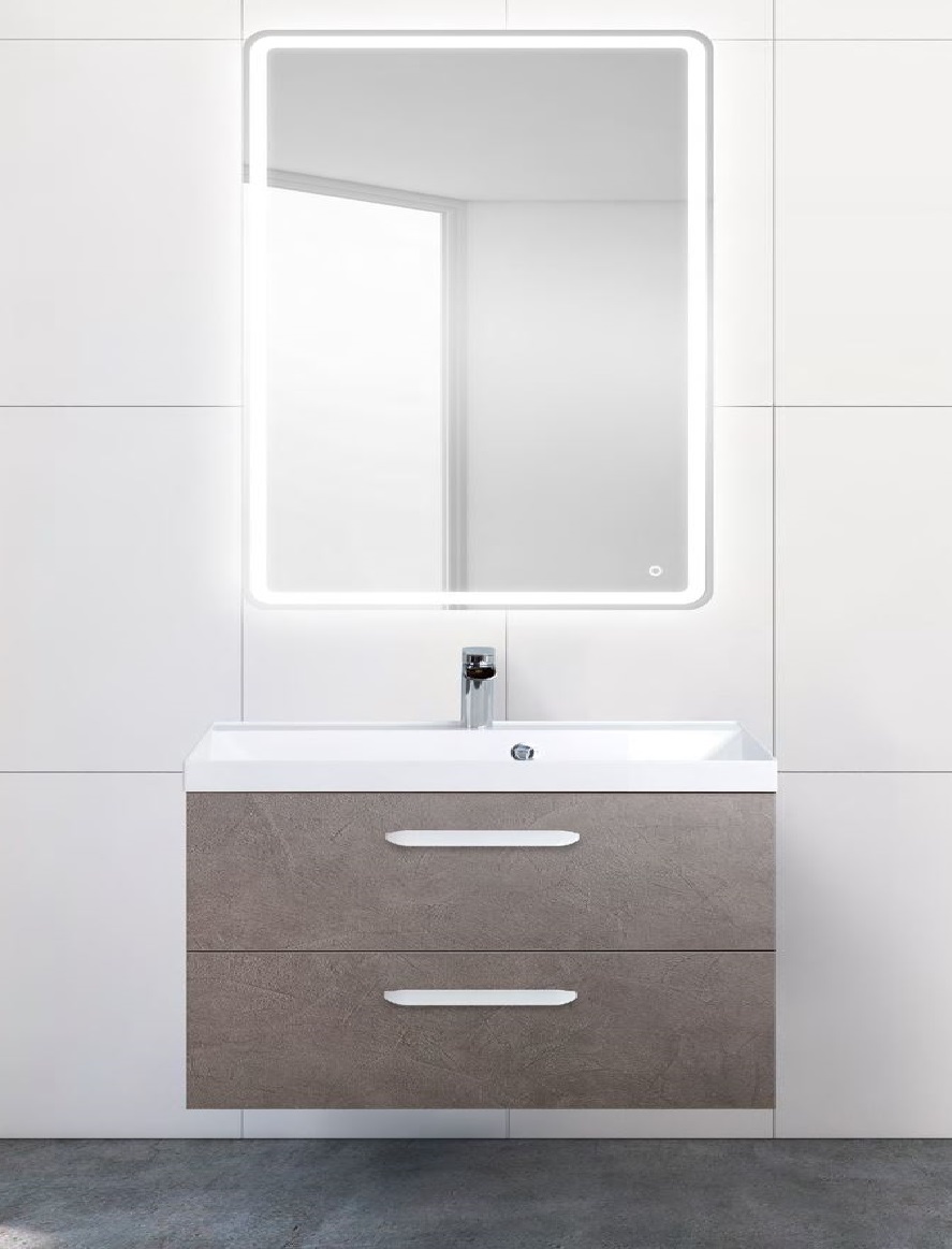 

База под раковину Belbagno AURORA подвесная 90 AURORA-900-2C-SO-PG Pietra Grigio