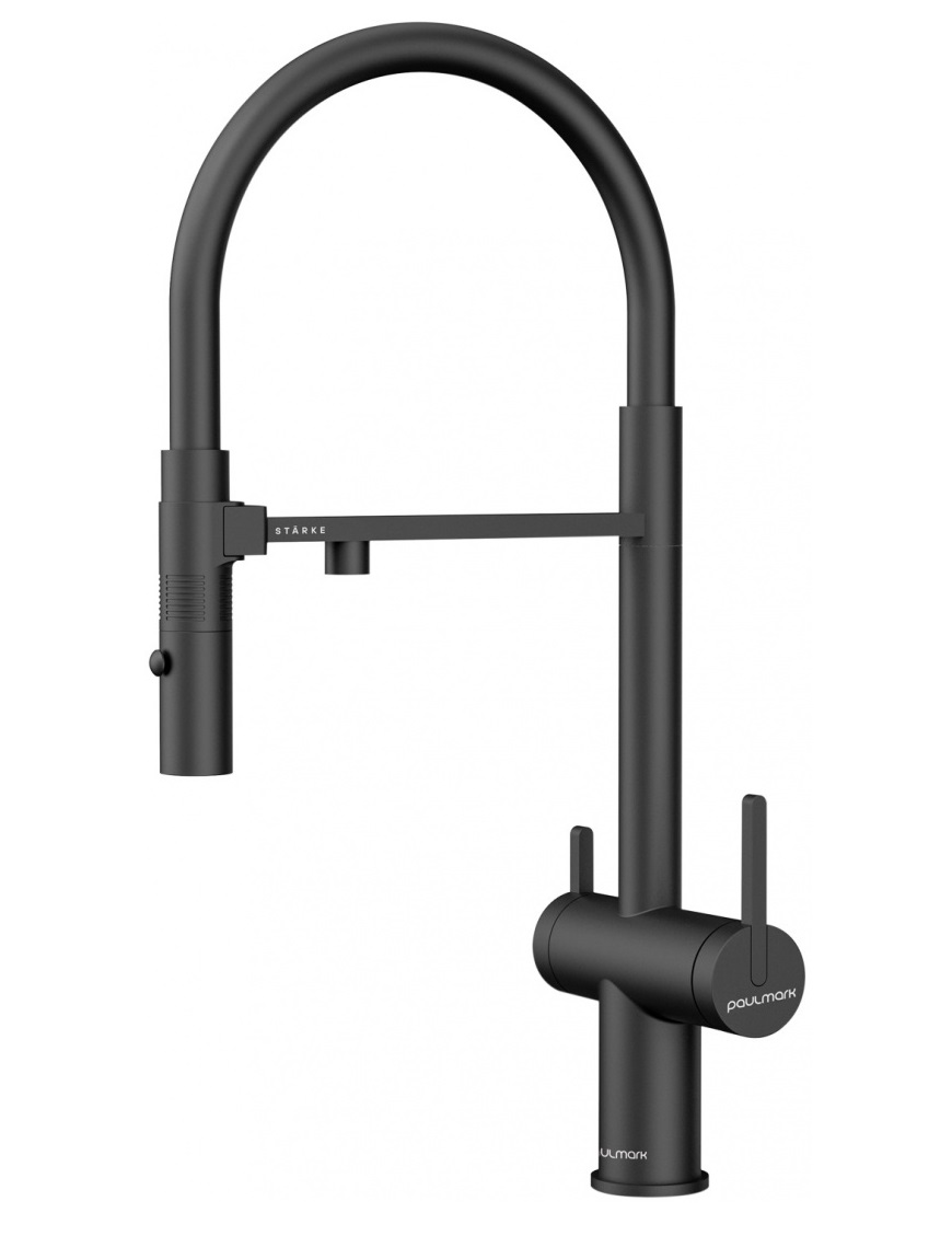 Смеситель для кухни Paulmark Gravity антрацит Gr213888-AN