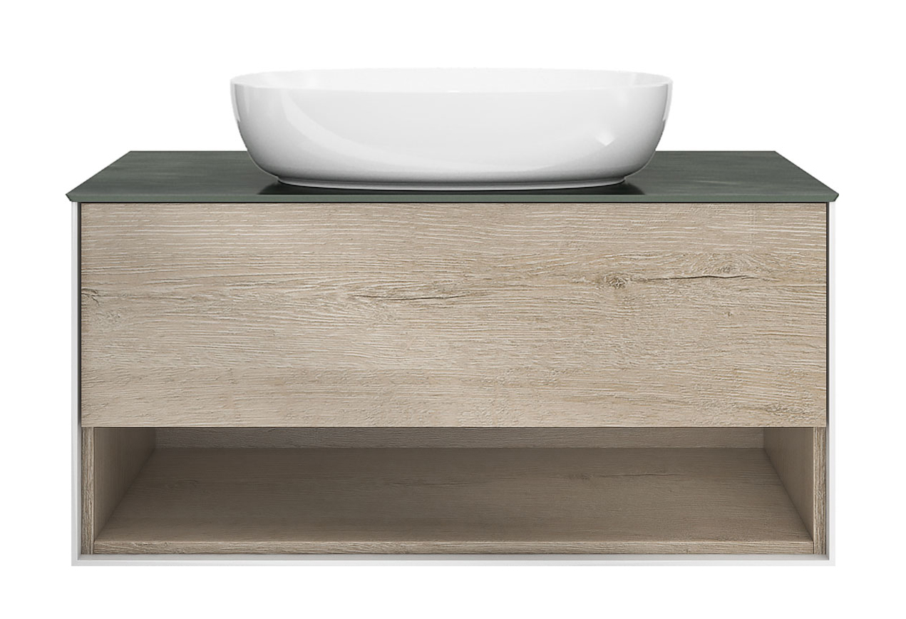 

Тумба Kerama Marazzi PLAZA Modern подвесная 100 PL.M.100.1\OAK.O белый/дуб Орегон