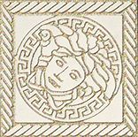 

Керамогранит Versace Marble Bianco 240301 Tozetto Medusa Sab Декор 11,5х11,5