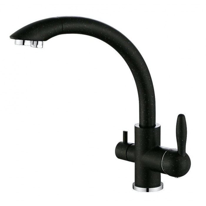 Смеситель для кухни Paulmark Essen черный Es213001-308