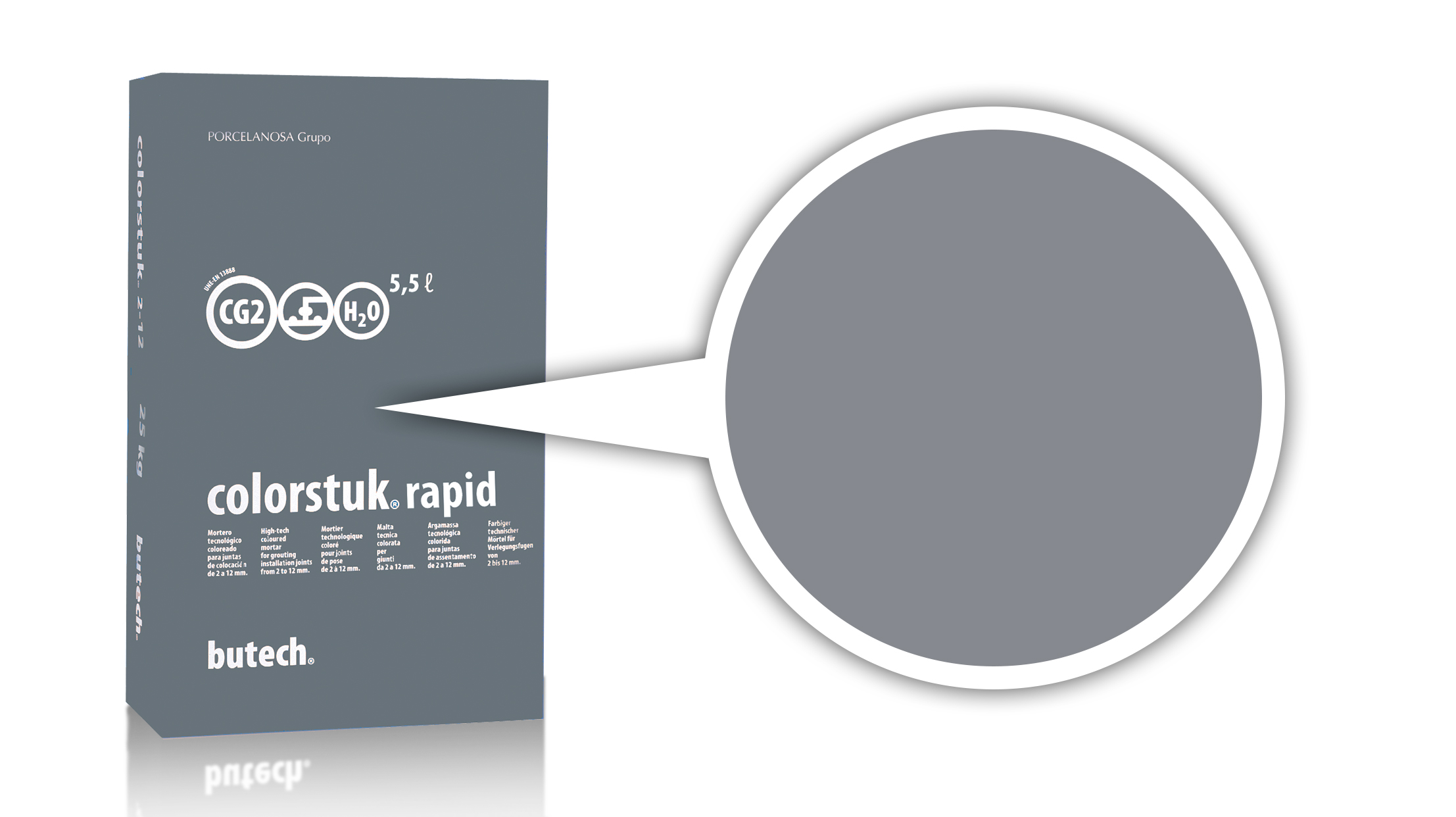 Затирка Butech Colorstuk Rapid N Cemento (5 кг)