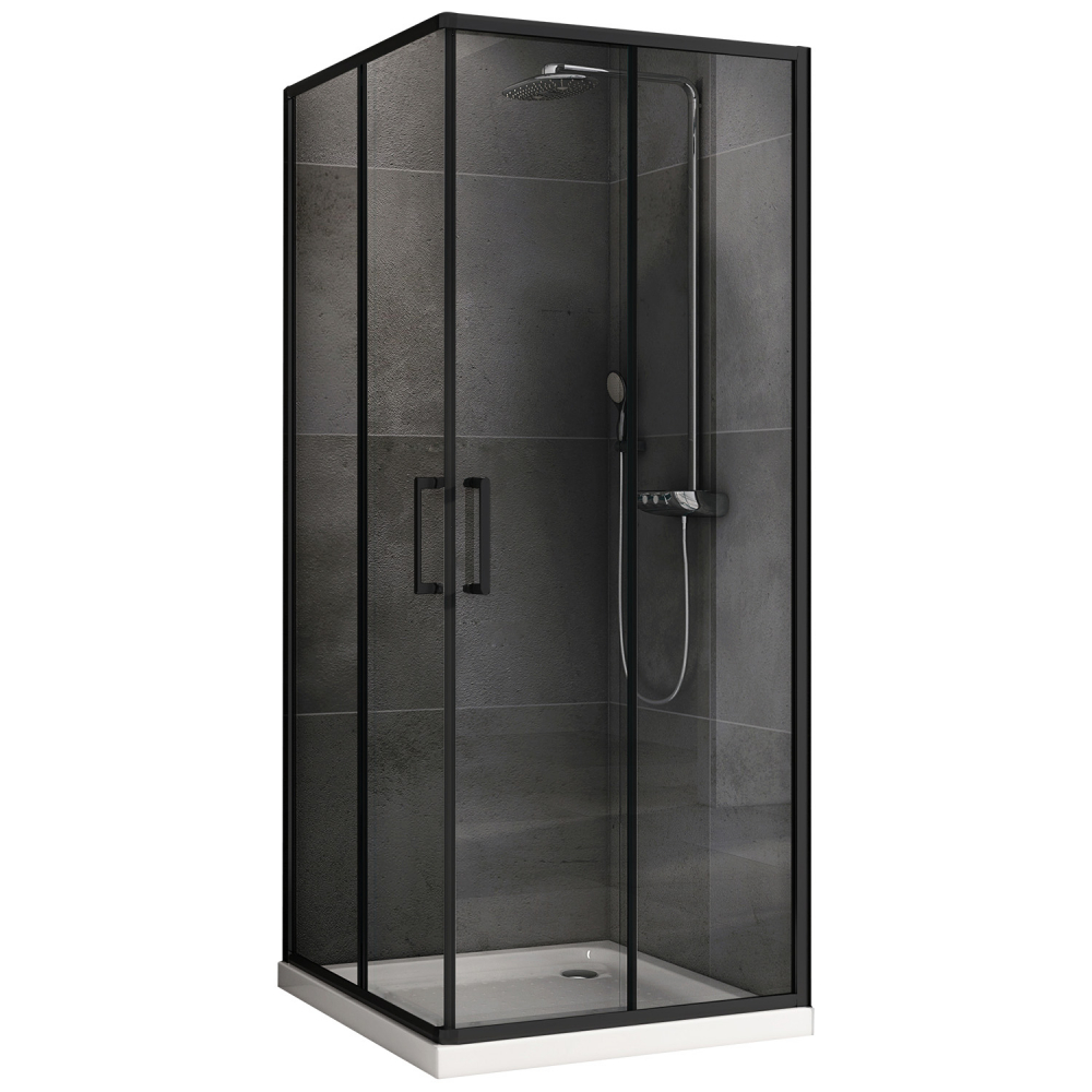 Душевой уголок ABBER Schwarzer Diamant 1950x900x900 черный AG02090B5