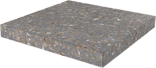 

Ступень Kerama Marazzi Терраццо коричневый SG632200R/GCA угловая клееная 33х33