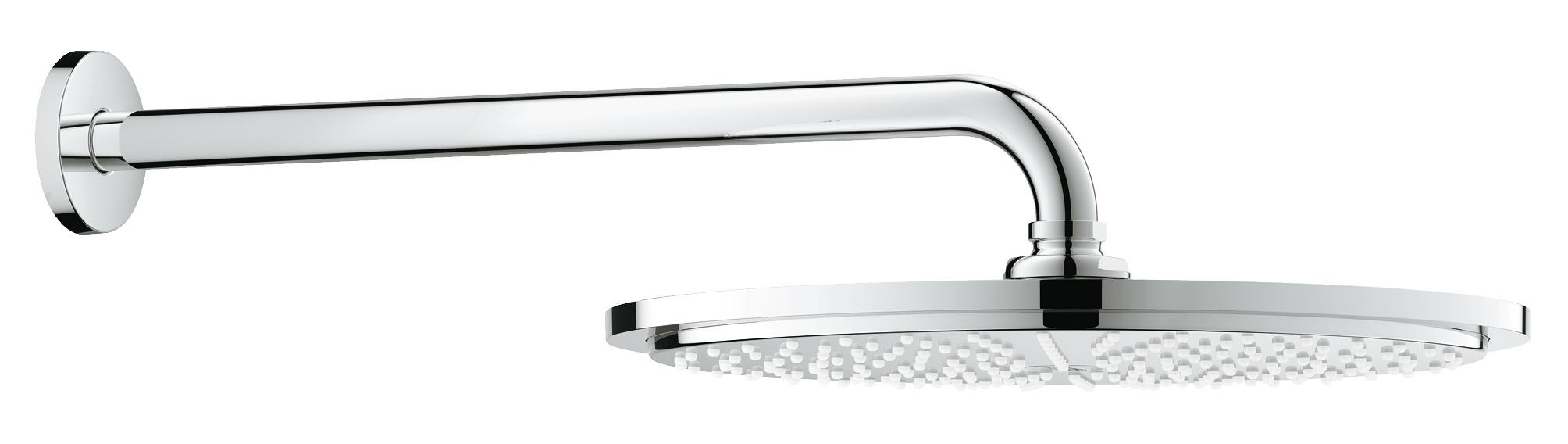 

Верхний душ с кронштейном Grohe Rainshower Cosmopolitan Metal, диаметр 310 мм, с ограничением расхода воды 26066000