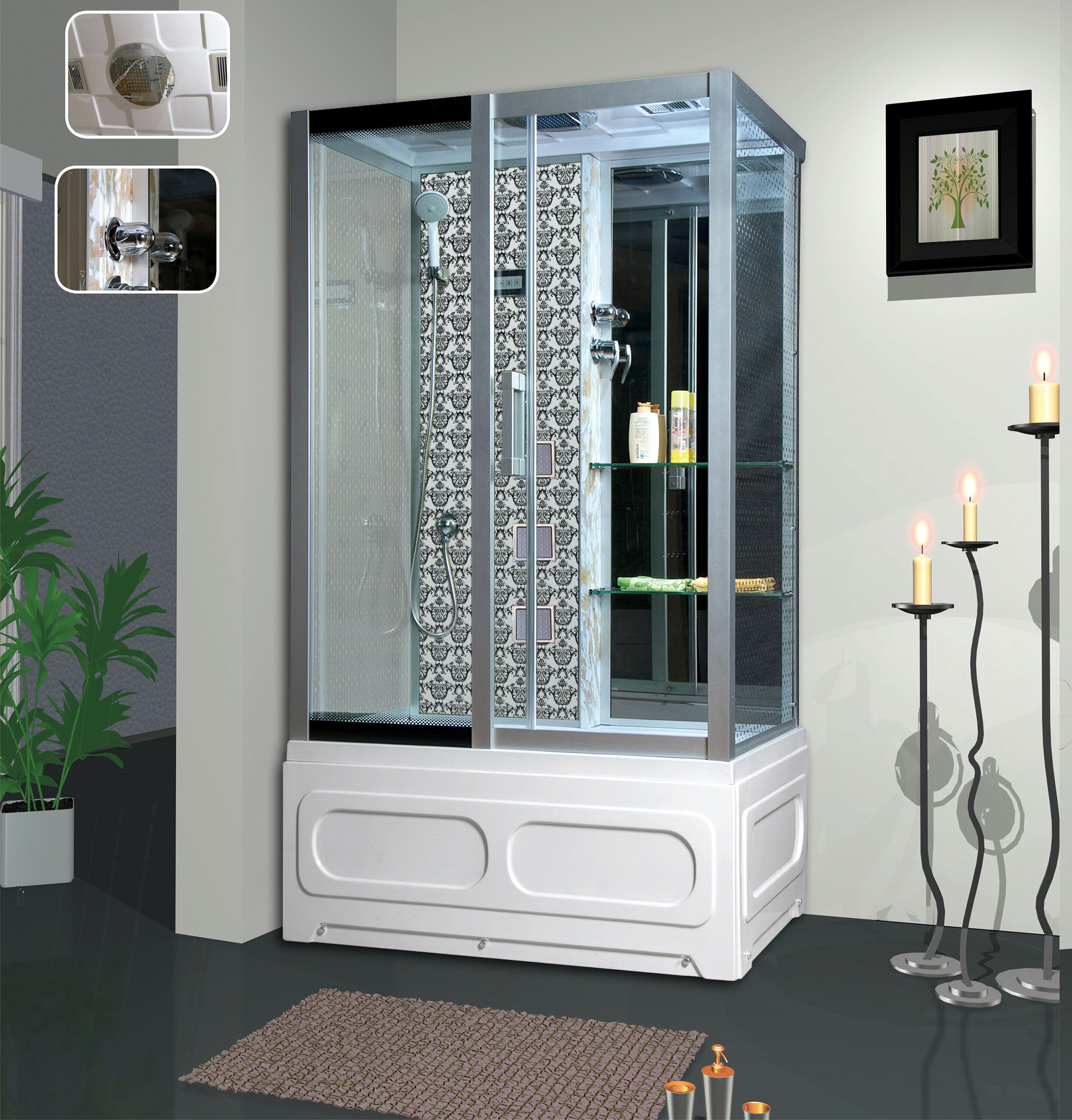 

Душевая кабина Niagara LUX 120х82х215 7716W L