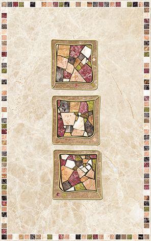 

Керамическая плитка Ceramica Classic Illyria estilo trio Декор 25x40