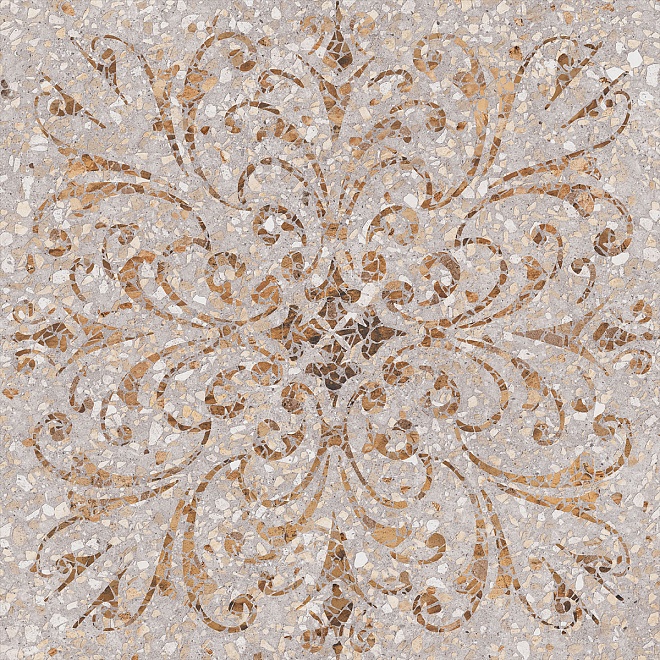 

Керамогранит Kerama Marazzi Терраццо беж декорированный SG632100R 60х60