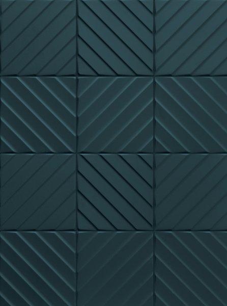 

Керамическая плитка Marca Corona 4D Diagonal Deep Blue 20х20