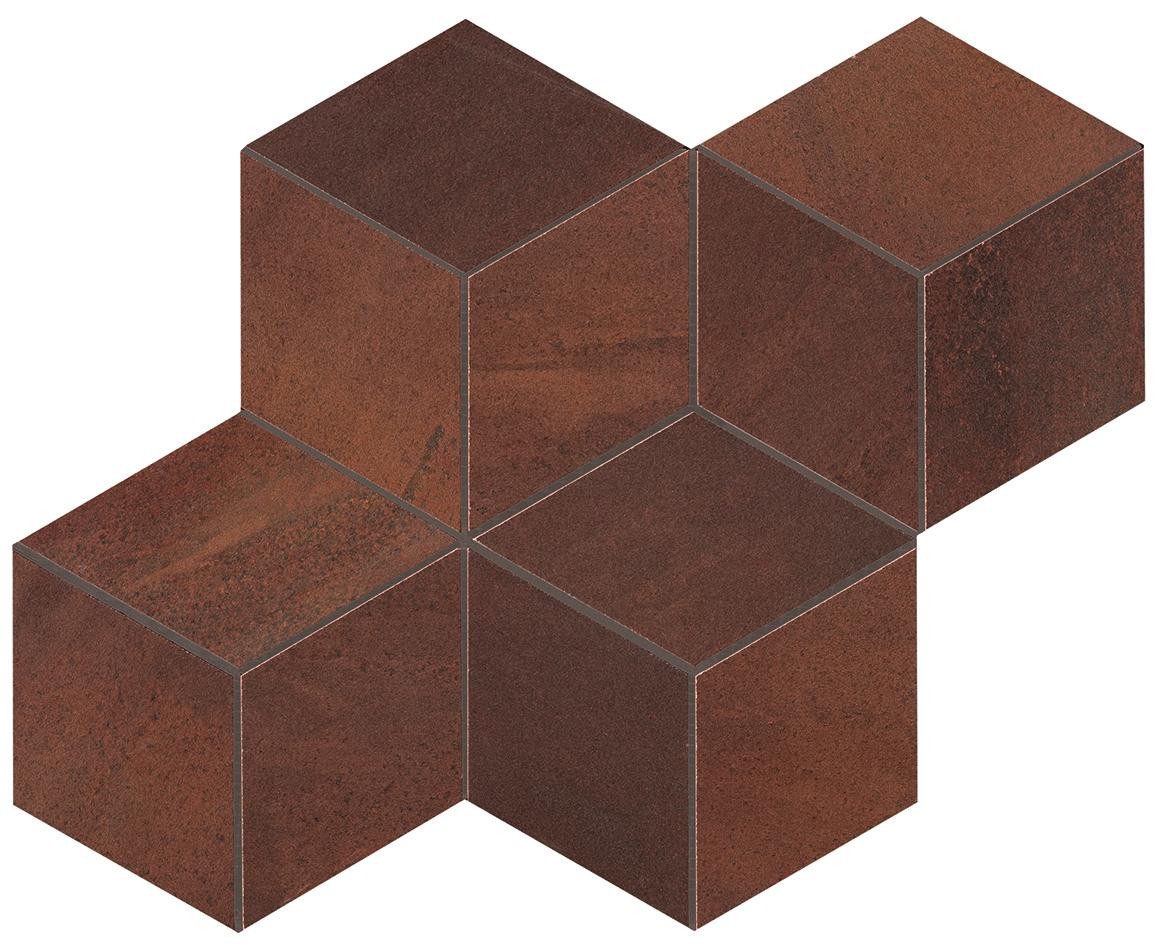 

Керамогранит Atlas Concorde Blaze A0UM Corten Mosaico Esagono Lapp мозаика 30х35