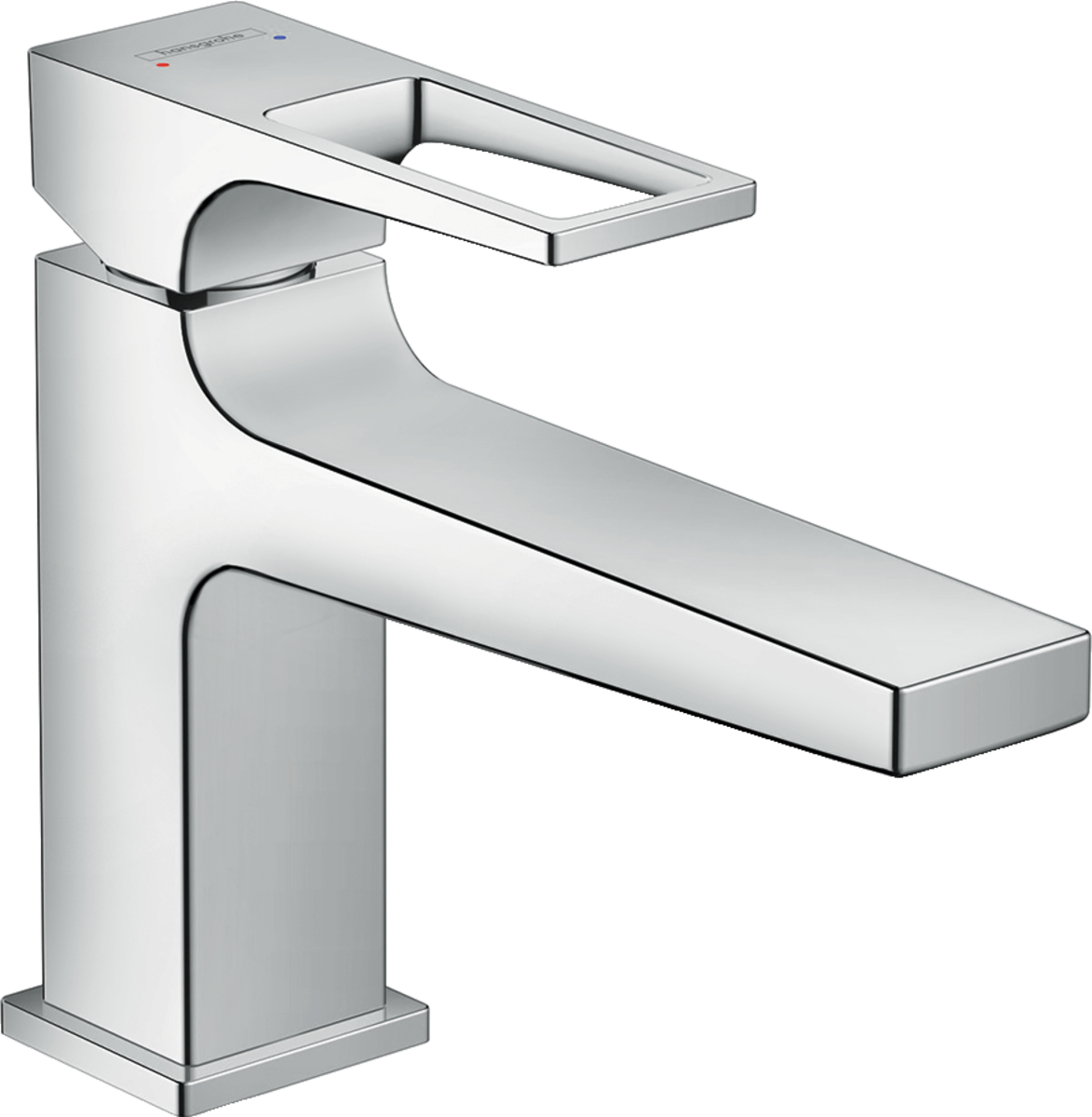 

Смеситель для раковины Hansgrohe Metropol 100 с рукояткой-петлей, со сливным клапаном 74502000