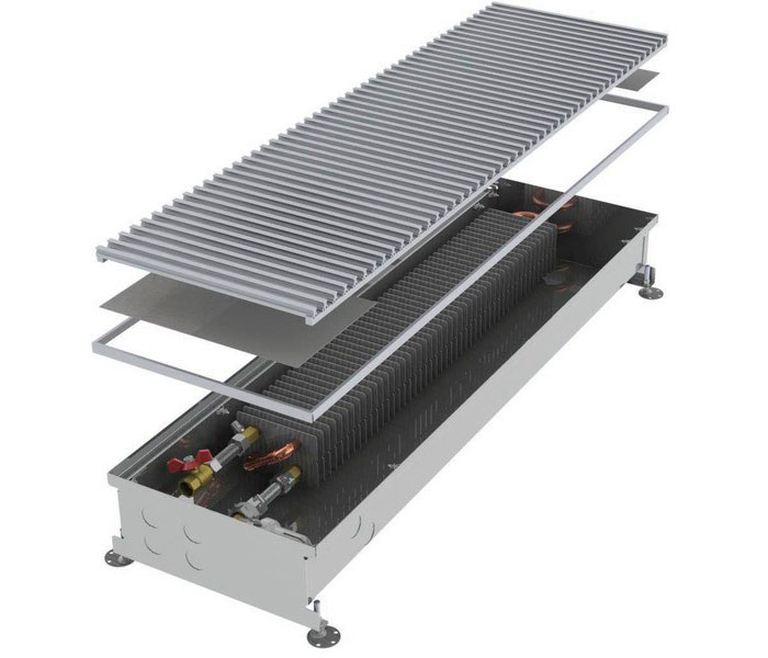 

Конвектор встраиваемый в пол с естественной конвекцией Бриз 80/300/2500