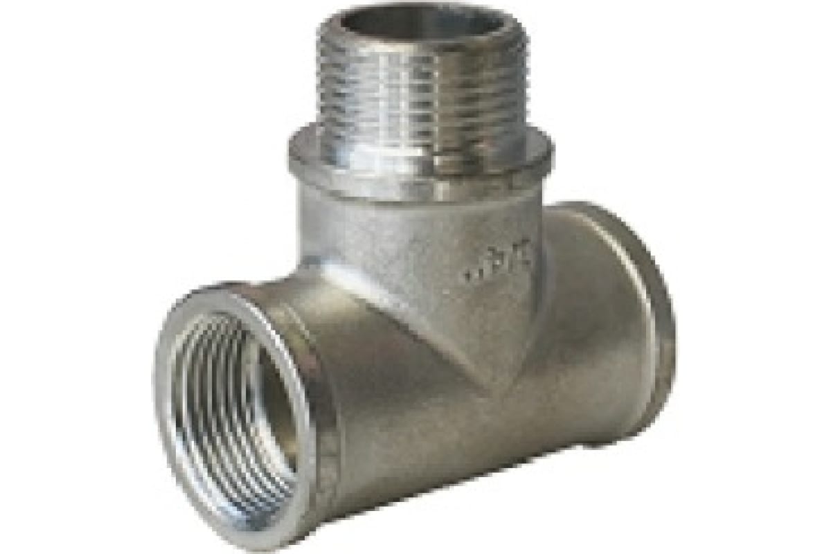 Elsen Тройник ВНВ 1", 1", 1" TIN латунь равнопроходной