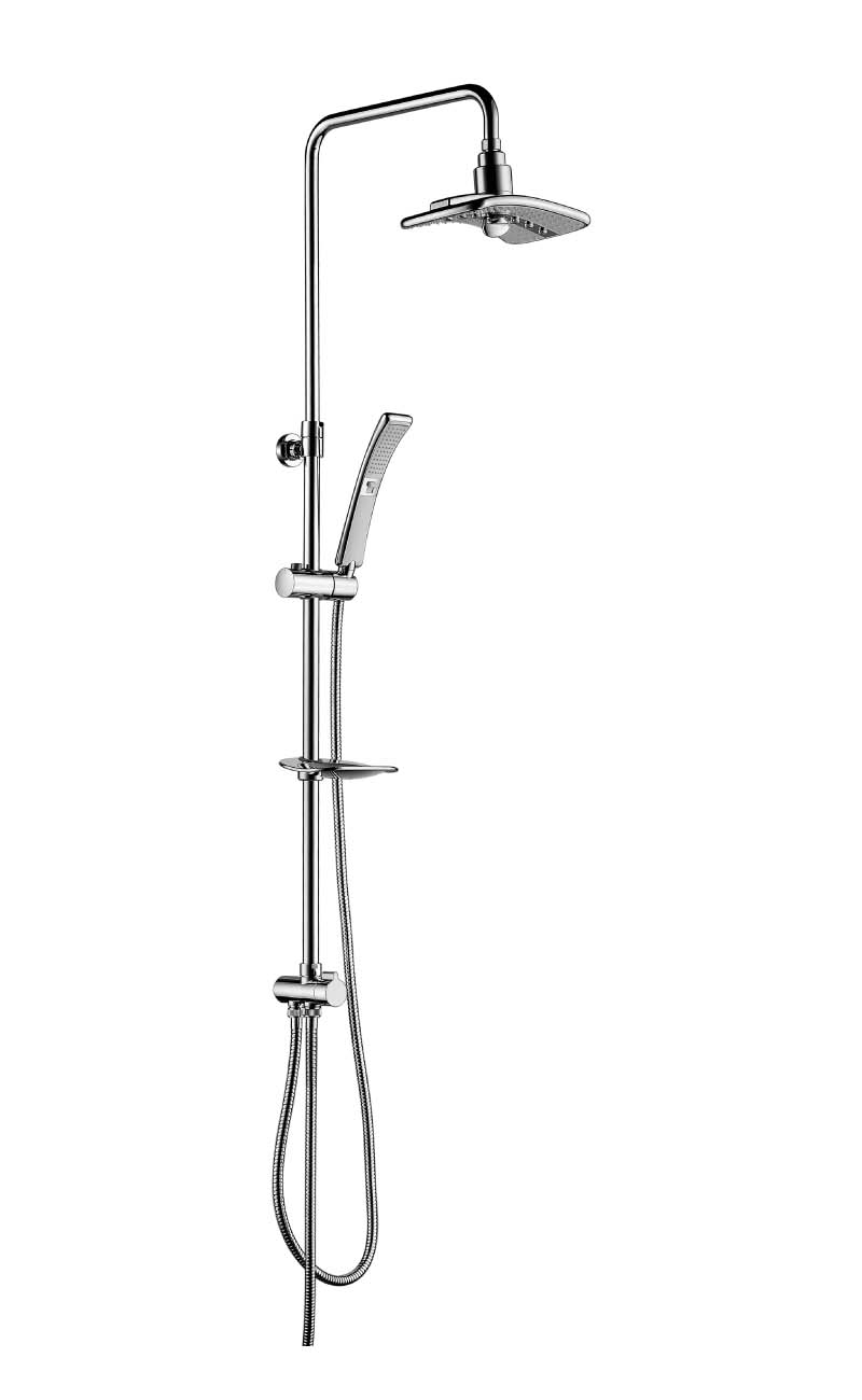 

Душевая колонна с ручным и верхним душем Lemark LM8806C
