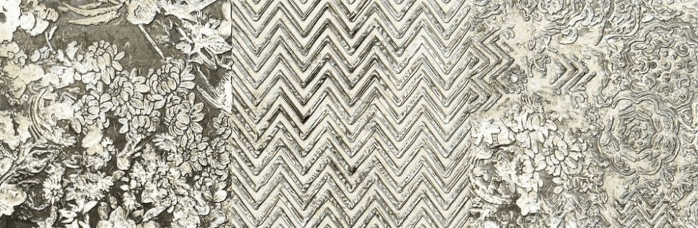 

Керамическая плитка Ibero Advance Dec. Batik White A декор 25x75