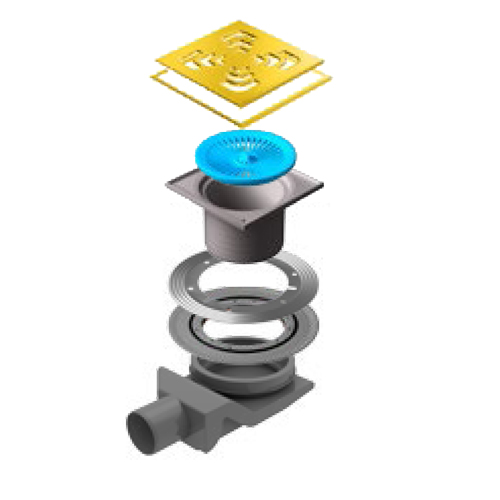 

Сливной трап Pestan Confluo Standard Square 4 Gold 13000139