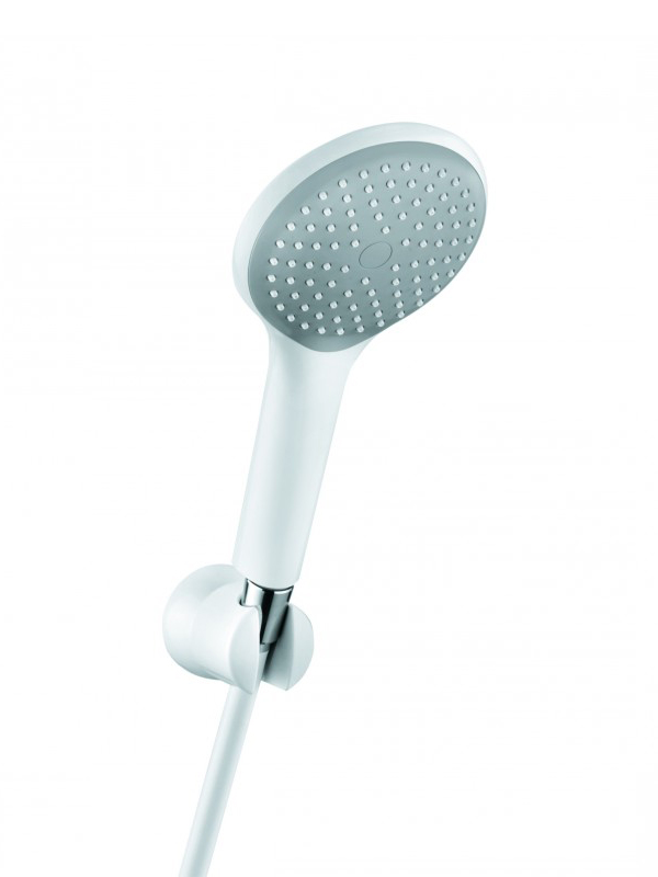 

Ручной душ Kludi Freshline 1 режим, с держателем, белый 6785091-00