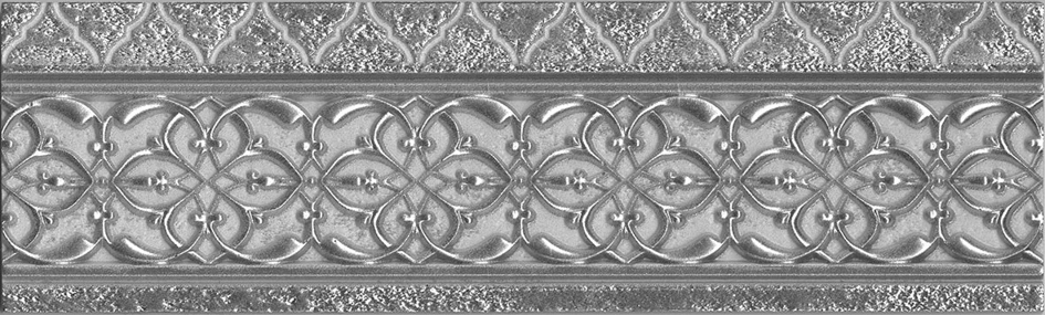 

Керамическая плитка Aparici Alhambra +31571 Silver Cenefa бордюр 9x29,75