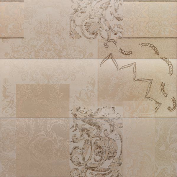 

Керамическая плитка Kerlife Botticino Dec. Desire Crema (3шт/комп.) Декор 75x75