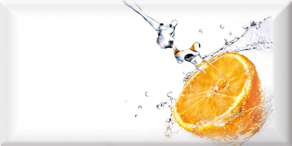 

Керамическая плитка Absolut Keramika Monocolor Decor Fresh Orange Декор 10x20