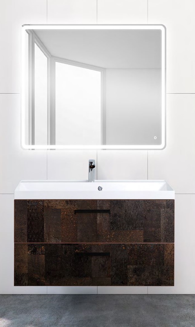 

База под раковину Belbagno AURORA подвесная 90 AURORA-900-2C-SO-MET Metallo