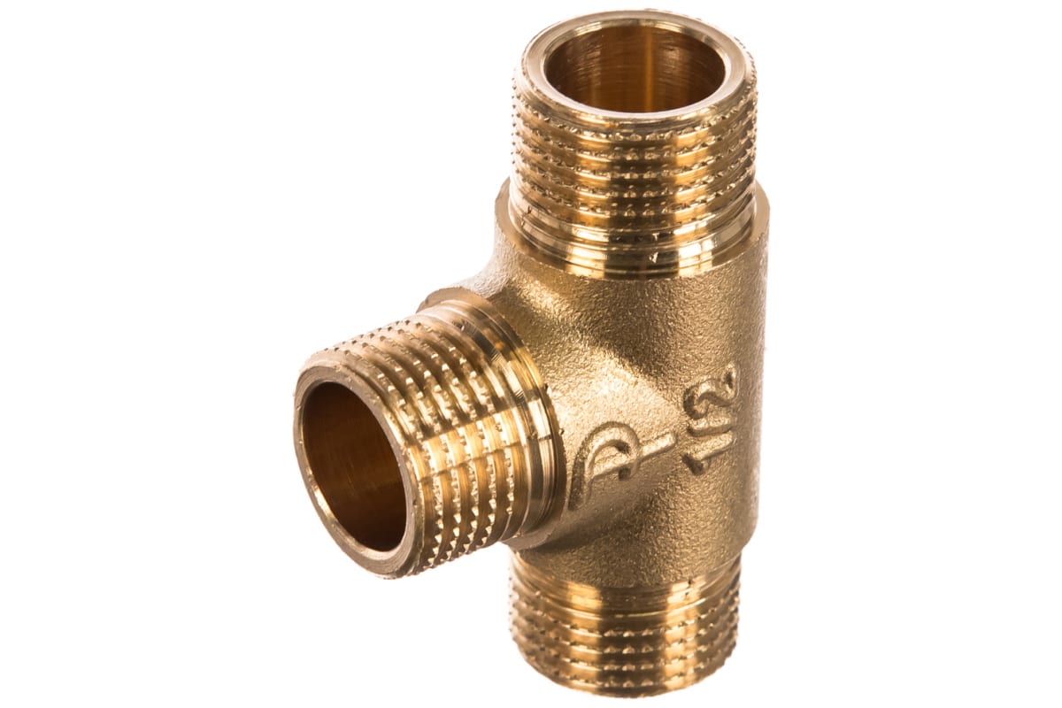 Elsen Тройник ННН 1/2", 1/2", 1/2" латунь равнопроходной