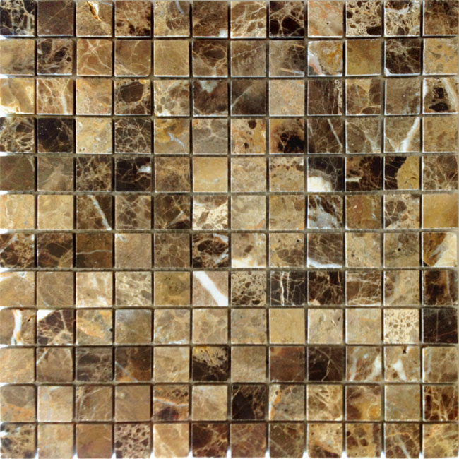 

Мозаика Caramelle Mosaic Pietrine 4mm Emperador Dark Pol (2,3x2,3) 29,8x29,8