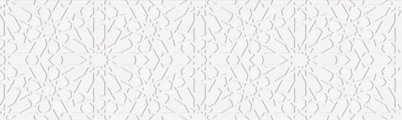 

Керамическая плитка Aparici Alhambra +31567 White Mexuar настенная 29,75x99,55