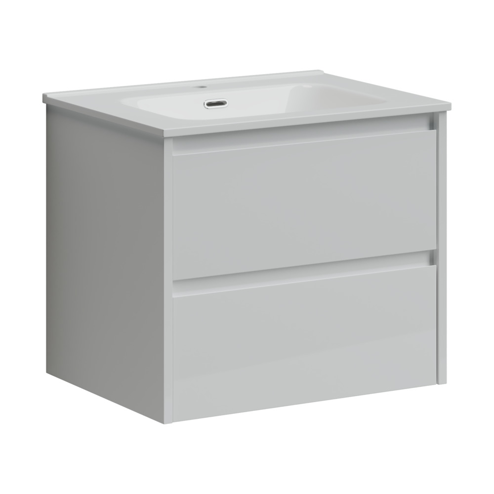 Тумба с раковиной SANCOS Libra 61 подвесная белый LB60W+CN7001