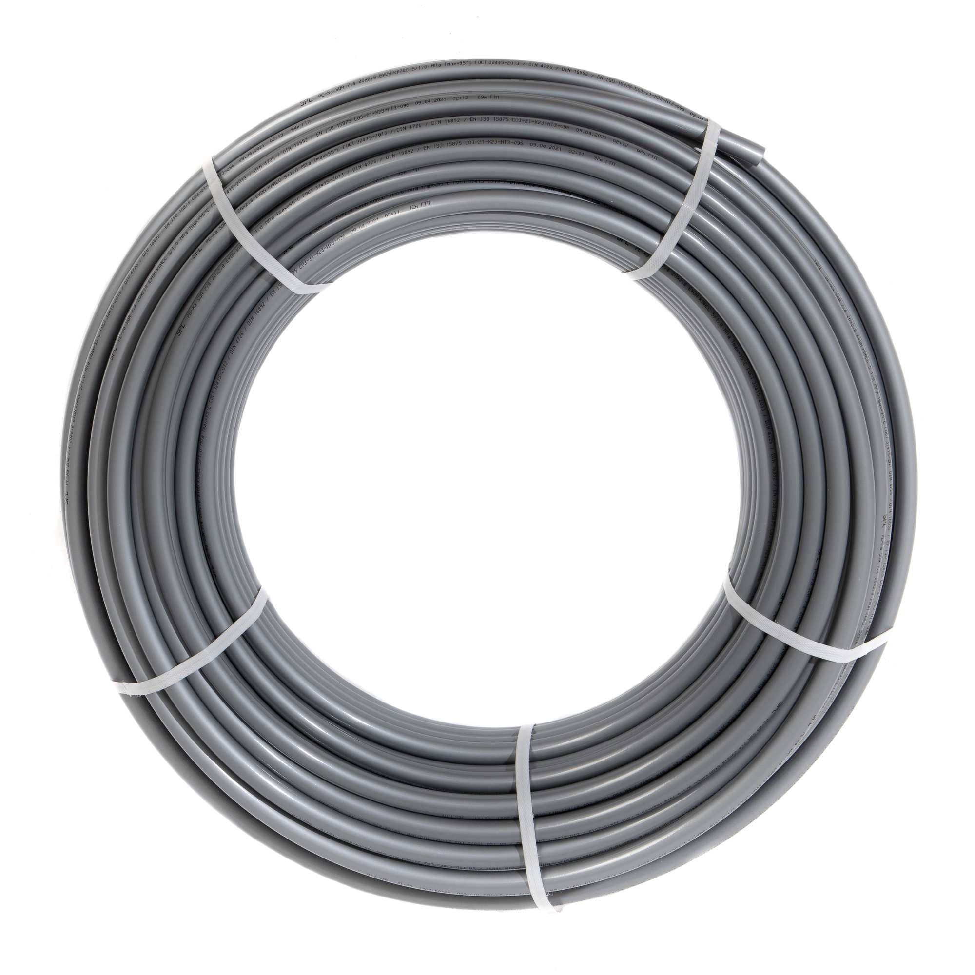 Труба SPL Pex-a EVOH 20x2,8 серая бухта \ 100м \