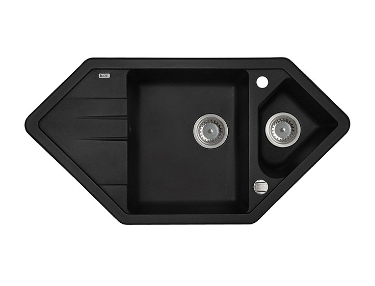 

Мойка для кухни IDDIS Vane G угловая 1 1/2 чаши 960х500 V26B965i87 черный