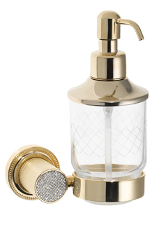 Дозатор для мыла Boheme Royal Cristal золото 10932-G