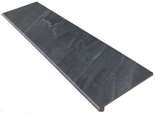 Ступень Gres de Aragon Tibet Anti-Slip Antracita фронтальная 31,5x120