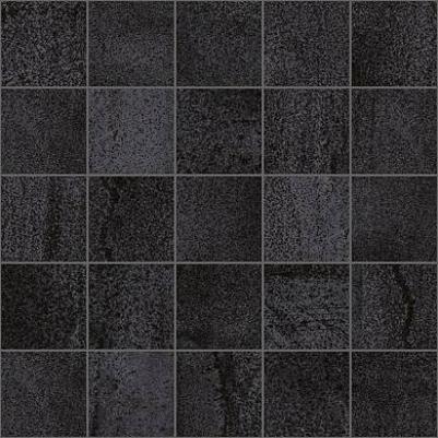 

Керамическая плитка Laparet Metallica Декор мозаичный чёрный MM34034 25х25
