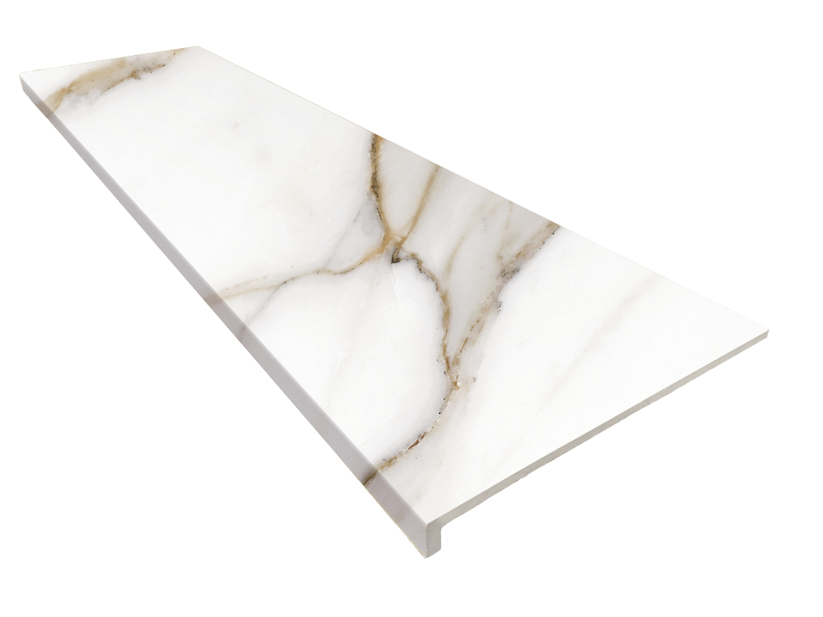 

Ступень Exagres Marbles Calacatta Peldano Recto фронтальная 33x120
