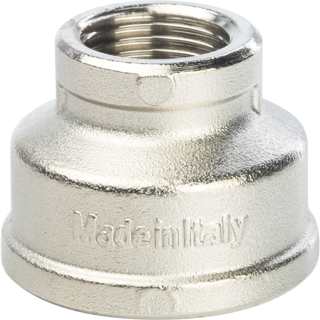 

STOUT Муфта переходная ВВ 1" x 1/2" никелированная