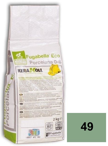 

Затирка Kerakoll Fugabella Eco Porcelana цементная 49 Muschio 2кг