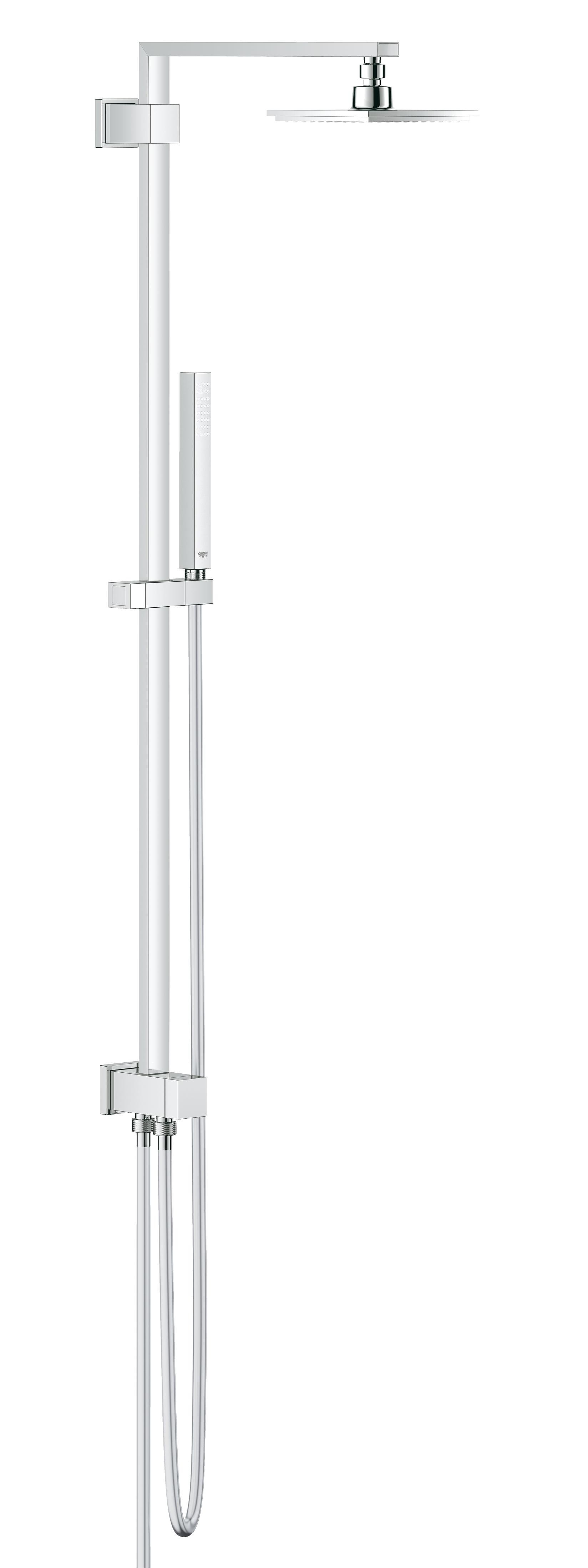 

Душевая система с переключателем Grohe Euphoria Cube, верхний и ручной душ (без смесителя) 27696000