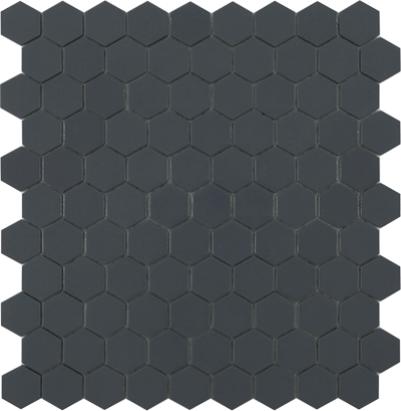 

Мозаика Стеклянная Vidrepur Hex Nordic № 908 темно-серый (на сетке) 31,7x30,7