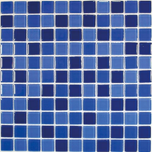 

Стеклянная Мозаика Bonaparte Blue wave-1 (4x25x25) 30x30