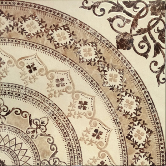 

Керамическая плитка Click Ceramica Venecia Roseton декор 45х45